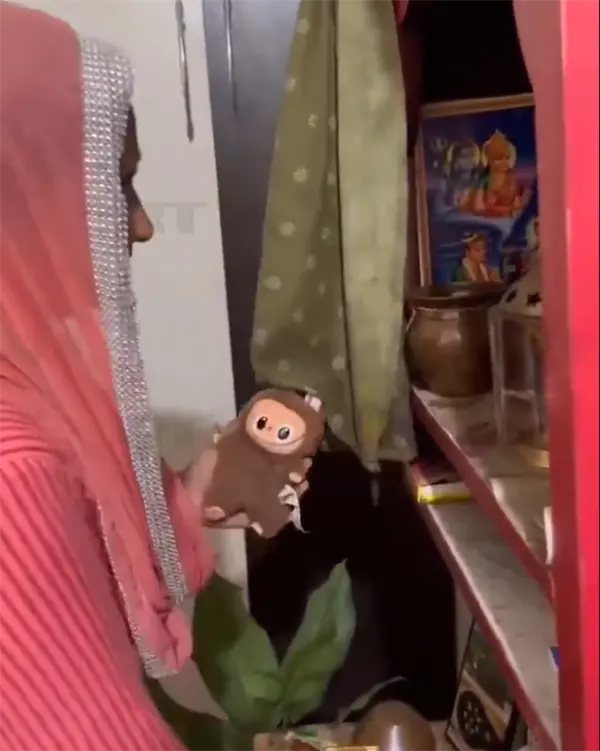 印度女子誤將Labubu當神明供奉 網友調侃：Labubu正式封神了！